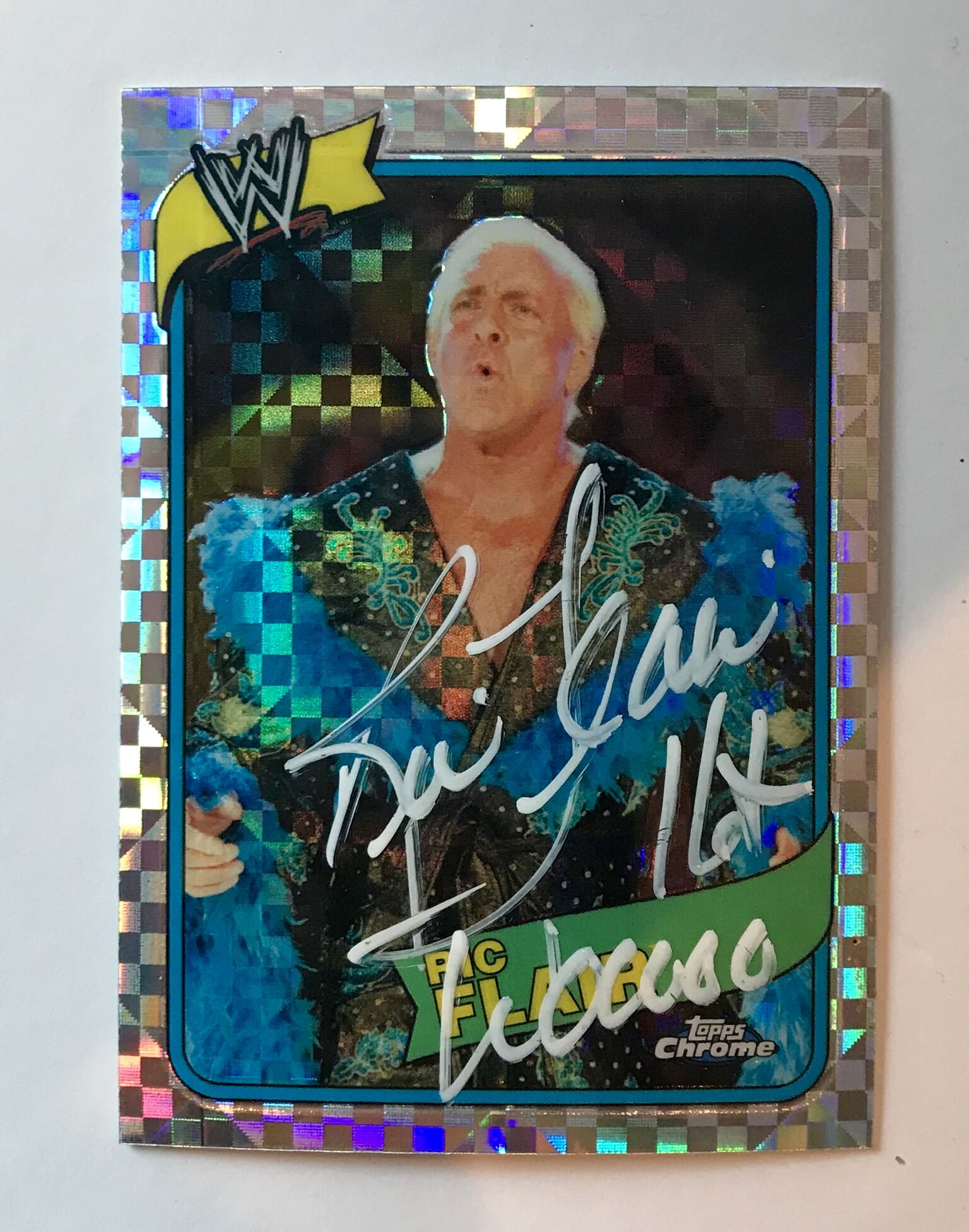 Ric Flair Stylin & Profilin Hologram Cars Signed Topps Heritage – Ric ...